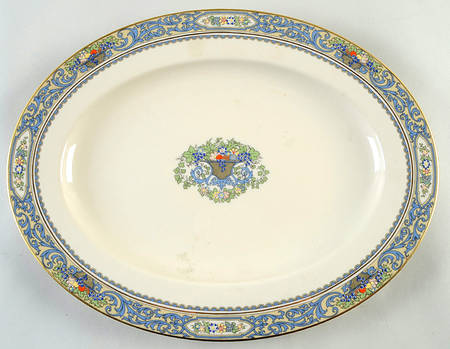 Autumn (Newer, Gold Backstamp) 15" 1999 Shape Oval Serving Platter