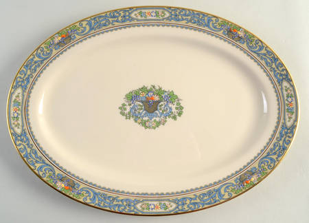 Autumn (Newer, Gold Backstamp) 16" Oval Serving Platter