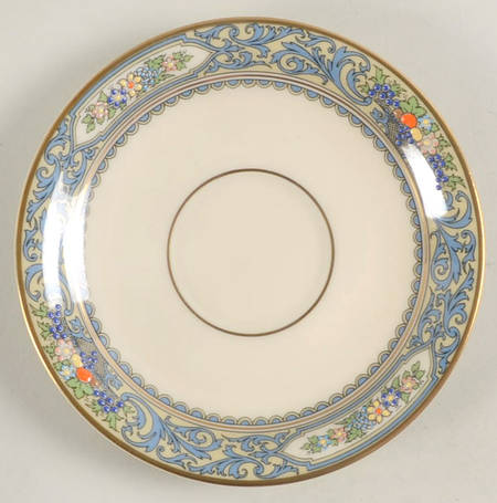 Autumn (Newer, Gold Backstamp) Saucer for Footed Cup