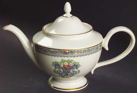 Autumn (Newer, Gold Backstamp) 1999 Shape Teapot & Lid