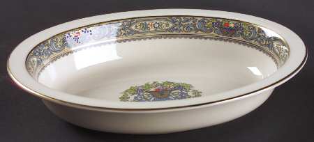Autumn (Newer, Gold Backstamp) 9" Oval Vegetable Bowl