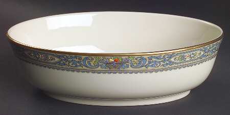 Autumn (Newer, Gold Backstamp) 99 Shape 9" Oval Vegetable Bowl