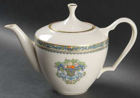 Autumn (Newer, Gold Backstamp) Teapot & Lid