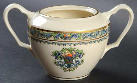 Autumn (Newer, Gold Backstamp) Sugar Bowl No Lid
