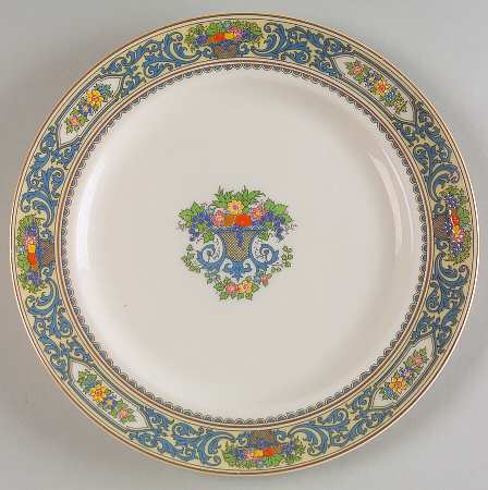 The Autumn (Black Or Green Stamp) Luncheon Plate