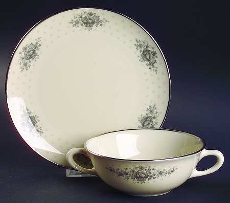 Beacon Hill (Older) Flat Cream Soup Bowl & Saucer Set