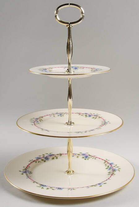 Belvidere 13 7/8"-14 1/4" 3-Tiered Serving Tray(DP,SP,BB) HC