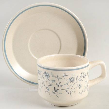 Blue Breeze Flat Cup & Saucer Set