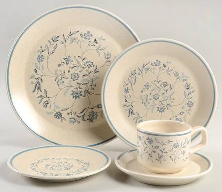Blue Breeze 5 Piece Place Setting