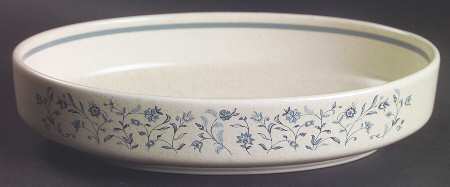 Blue Breeze 9" Oval Vegetable Bowl