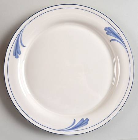 Blue Brushstrokes Dinner Plate