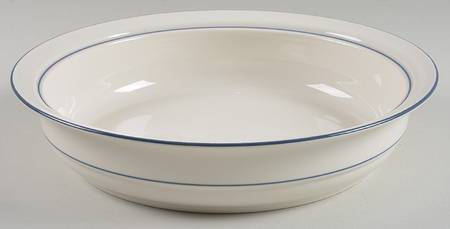 Blue Pinstripes (For the Blue) Pie Serving Plate
