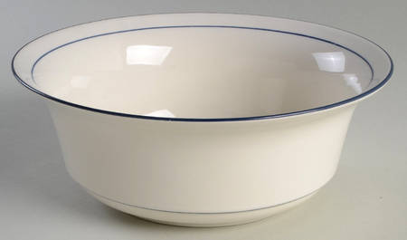 Blue Pinstripes (For the Blue) 8" Round Vegetable