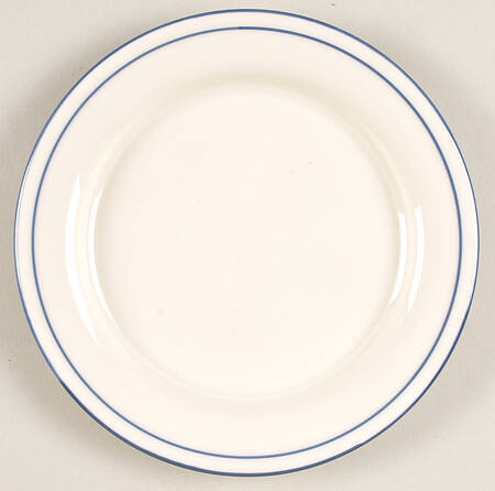 Blue Pinstripes (For the Blue) Bread & Butter Plate