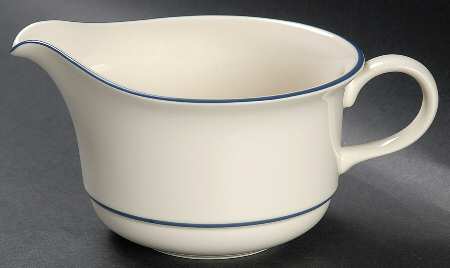 Blue Pinstripes (For the Blue) Open Sauce Boat