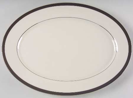 Black Royale 13" Oval Serving Platter