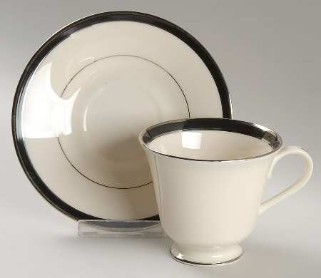 Footed Cup & Saucer Set