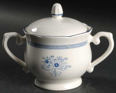 Blue Ribbon Sugar Bowl & Lid