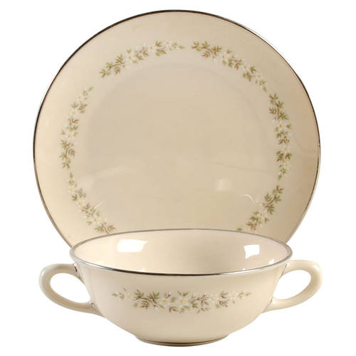 Brookdale Flat Cream Soup & Saucer Set