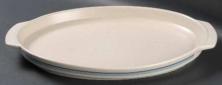 Brushwork Blue Oval Roaster