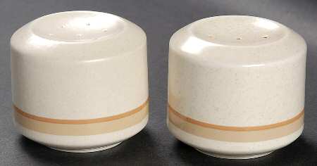 Brushwork Beige Salt & Pepper Set