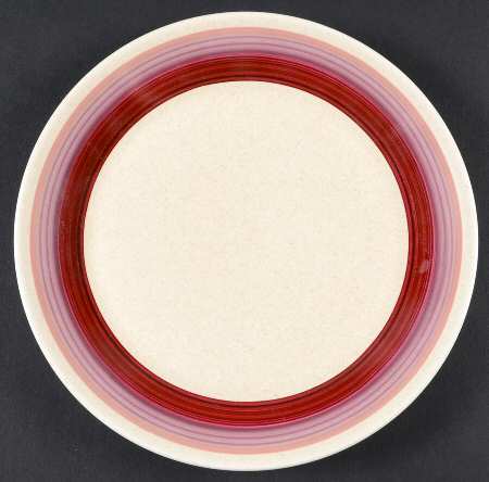 Brushwork Burgandy Salad Plate