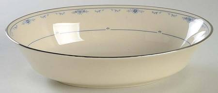 Carolina (Blue Flowers) 9" Oval Vegetable Bowl