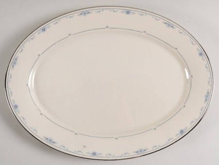 Carolina (Blue Flowers) 13" Oval Serving Platter