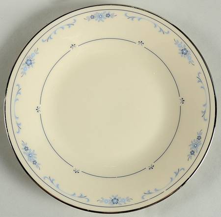 Carolina (Blue Flowers) Dessert Plate/Cream Soup Saucer for Footed Bowl