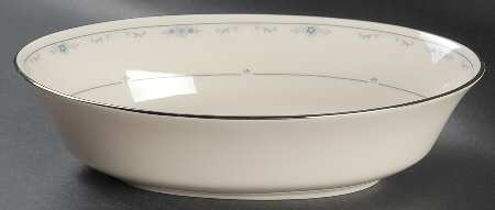 Carolina (Blue Flowers) 9" Oval Vegetable Bowl