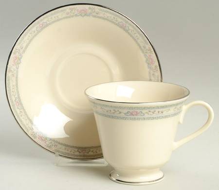 Charleston Footed Cup & Saucer Set