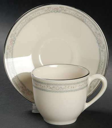 Charleston Flat Demitasse Cup & Saucer Set