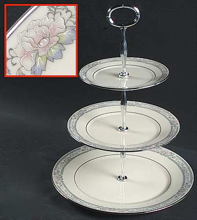 Charleston 13 7/8"-14 1/4" 3-Tiered Serving Tray(DP,SP,BB) HC