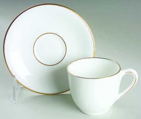 Classics Gold (Classics Coll) Flat Demitasse Cup & Saucer Set