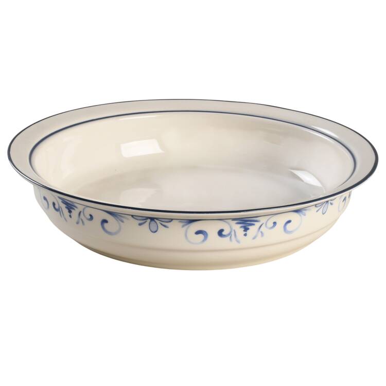 Country Blue 9" Round Vegetable Bowl