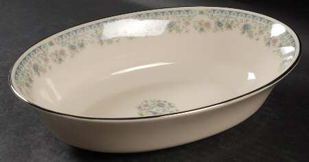 Columbine 9" Oval Vegetable Bowl