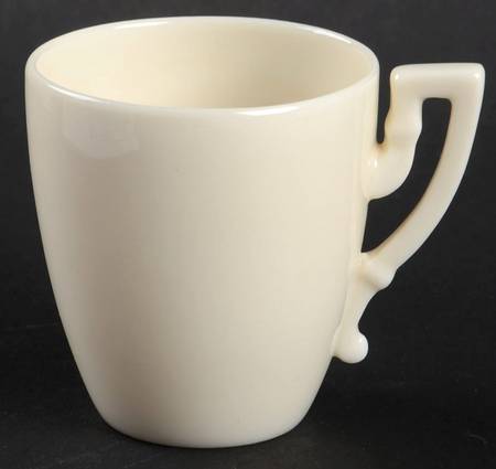 Colonial White Flat Demitasse Cup