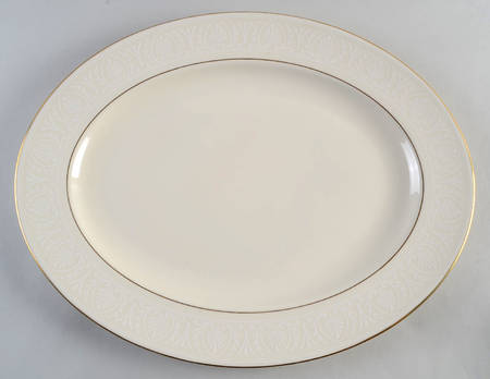 Courtyard Gold 16" Oval Serving Platter