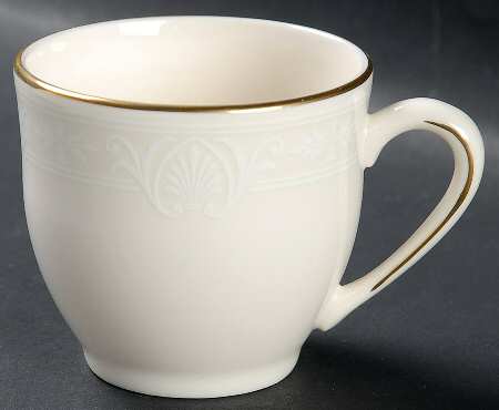 Courtyard Gold Flat Demitasse Cup