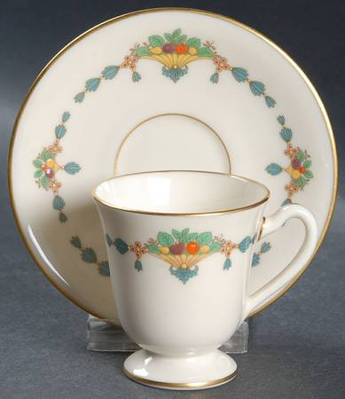 Empress Footed Demitasse Cup & Saucer Set by Lenox