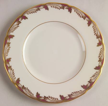 Essex Maroon (Scalloped) Bread & Butter Plate
