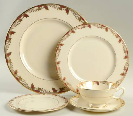 Essex Maroon (Smooth) 5 Piece Place Setting
