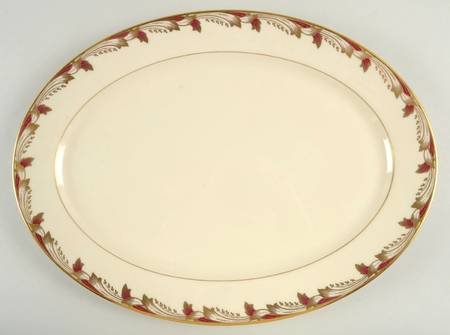 Essex Maroon (Smooth) 16" Oval Serving Platter