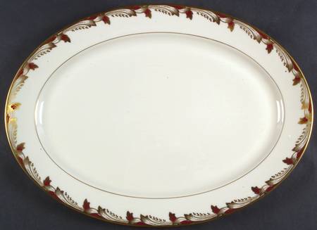 Essex Maroon (Smooth) 17" Oval Serving Platter