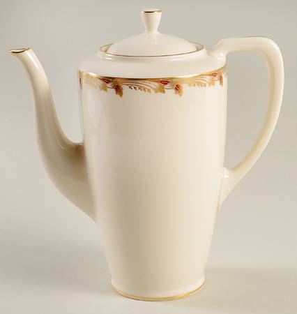 Essex Maroon (Smooth) Coffee Pot & Lid