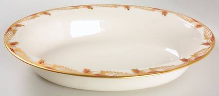 Essex Maroon (Smooth) 10" Oval Vegetable Bowl