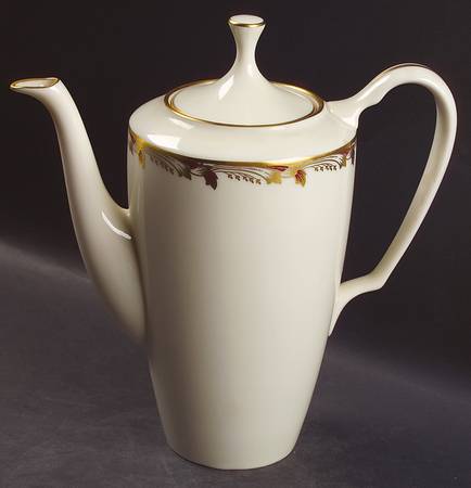 Essex Maroon (Smooth) Coffee Pot & Lid