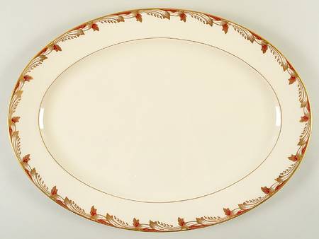 Essex Maroon (Smooth) 18" Oval Serving Platter