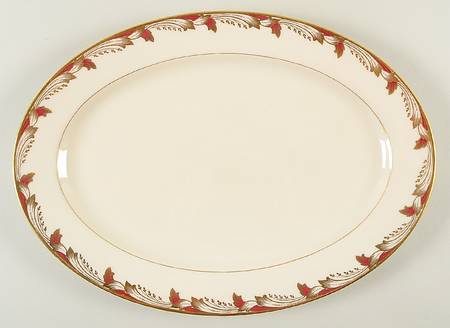 Essex Maroon (Smooth) 16" Oval Serving Platter
