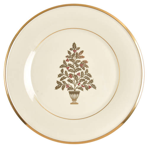 Eternal Christmas Accent Luncheon Plate